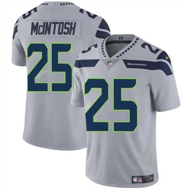 Men & Women & Youth Seattle Seahawks #25 Kenny McIntosh Gray Vapor Limited Football Stitched Jersey->seattle seahawks->NFL Jersey